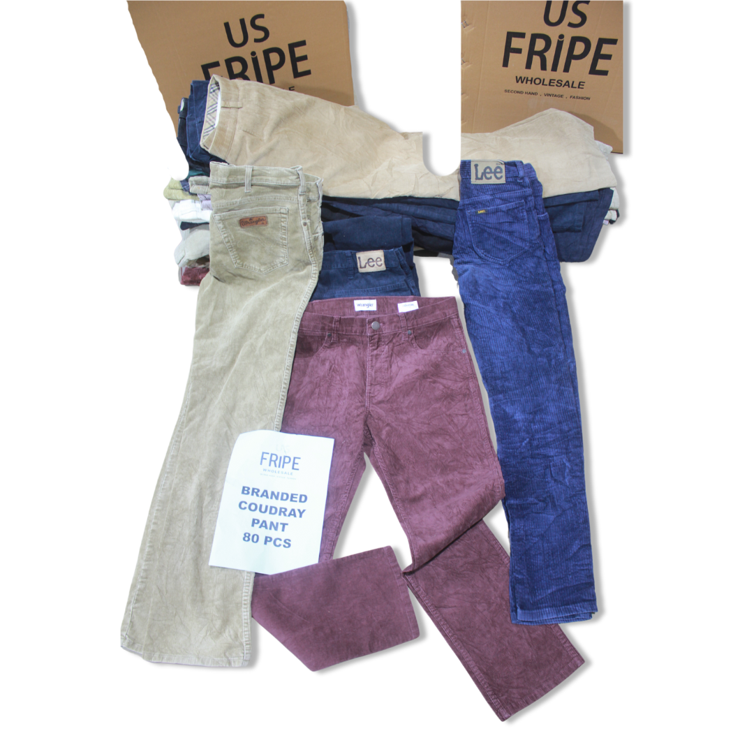 Pantalon en velours côtelé de marque