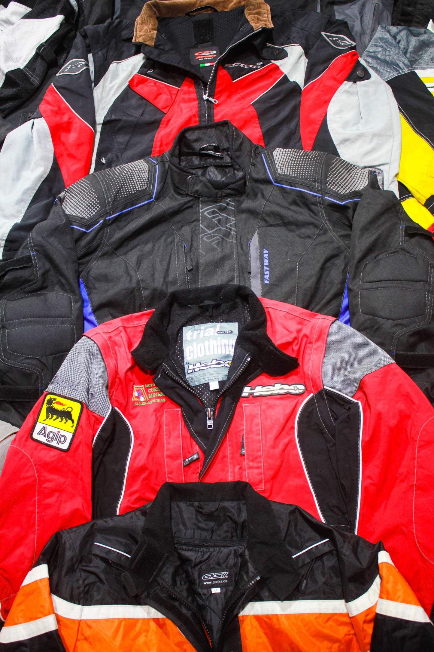High-Quality Vintage Nylon Biker Jackets – Wholesale Clothing Lot for Resellers